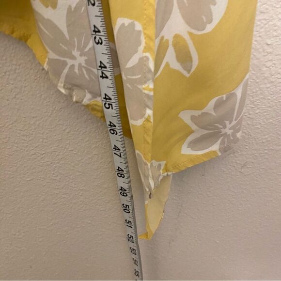 Cupshe Amelie Floral Tie Back Slip‎ Dress yellow floral sun rayon Large - Picture 12 of 13